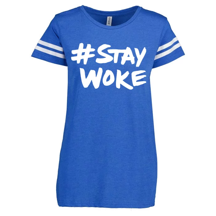 #Staywoke Funny Stay Woke Meme Enza Ladies Jersey Football T-Shirt