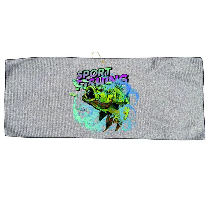 Sport Fishing Large Microfiber Waffle Golf Towel