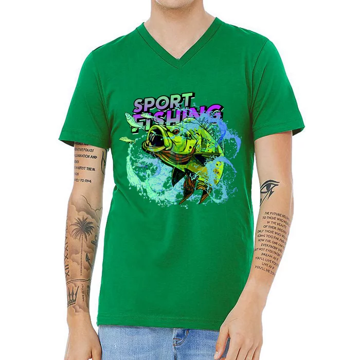 Sport Fishing V-Neck T-Shirt