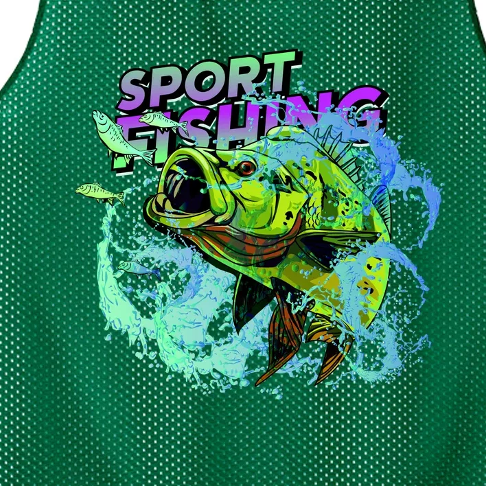 Sport Fishing Mesh Reversible Basketball Jersey Tank