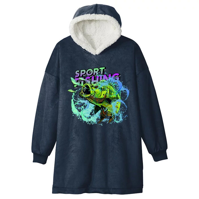 Sport Fishing Hooded Wearable Blanket