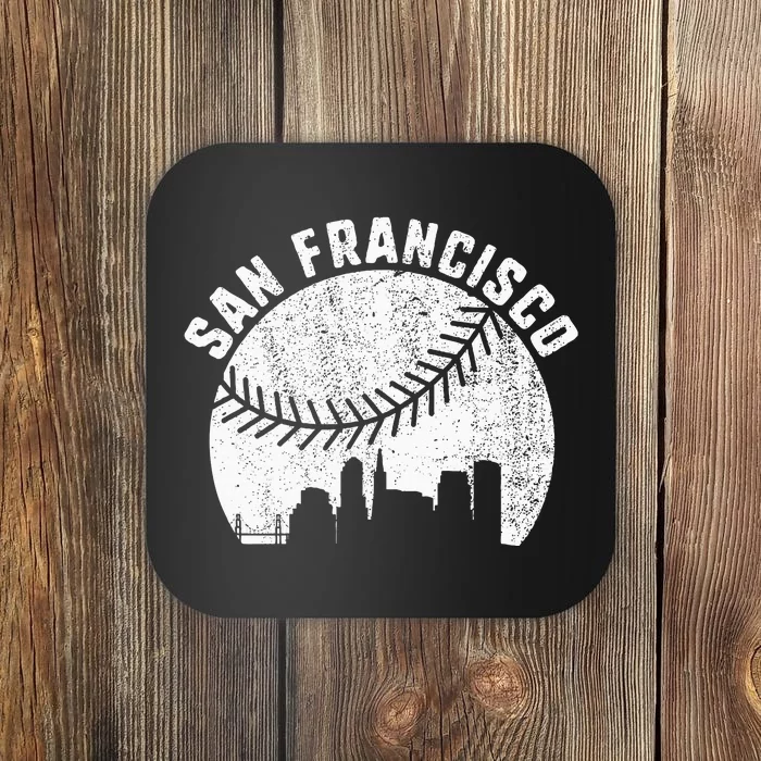 San Francisco Skyline Baseball California Baseball Coaster