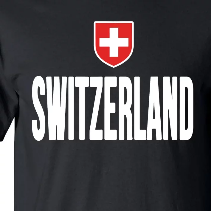 Swiss Flag Switzerland Souvenir Schweiz Gift Suisse Svizzera Tall T-Shirt