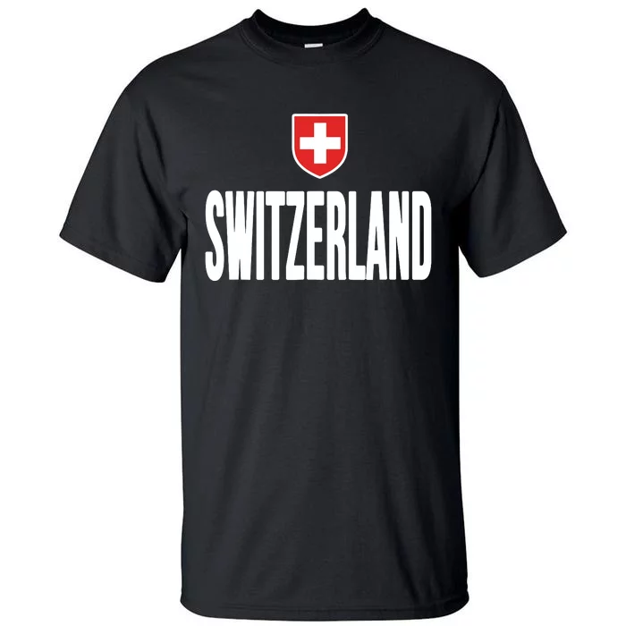 Swiss Flag Switzerland Souvenir Schweiz Gift Suisse Svizzera Tall T-Shirt