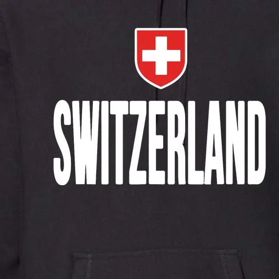 Swiss Flag Switzerland Souvenir Schweiz Gift Suisse Svizzera Premium Hoodie