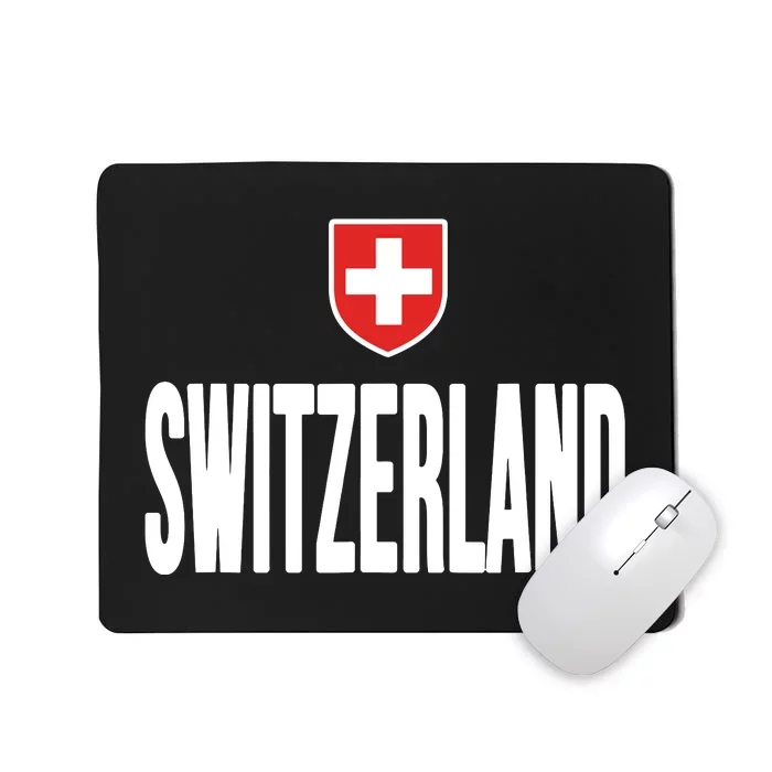 Swiss Flag Switzerland Souvenir Schweiz Gift Suisse Svizzera Mousepad