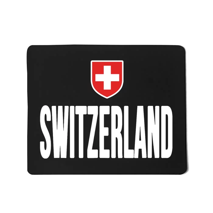 Swiss Flag Switzerland Souvenir Schweiz Gift Suisse Svizzera Mousepad