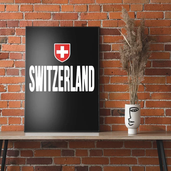 Swiss Flag Switzerland Souvenir Schweiz Gift Suisse Svizzera Poster