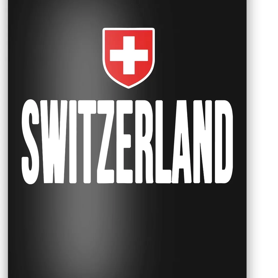 Swiss Flag Switzerland Souvenir Schweiz Gift Suisse Svizzera Poster