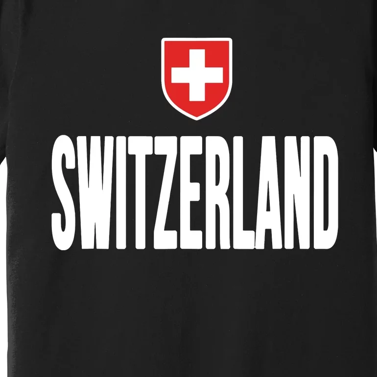 Swiss Flag Switzerland Souvenir Schweiz Gift Suisse Svizzera Premium T-Shirt