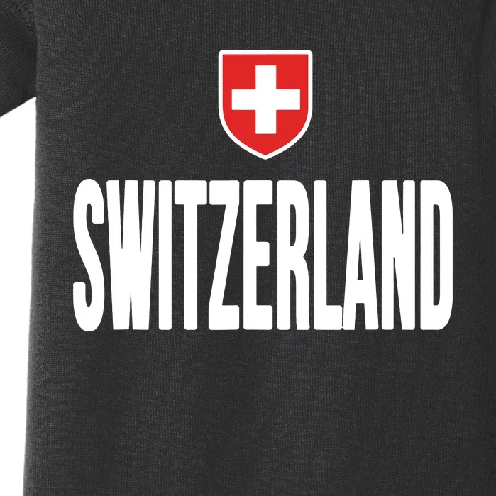 Swiss Flag Switzerland Souvenir Schweiz Gift Suisse Svizzera Baby Bodysuit