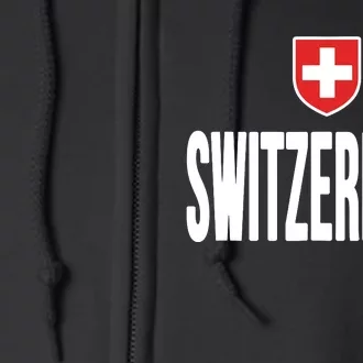 Swiss Flag Switzerland Souvenir Schweiz Gift Suisse Svizzera Full Zip Hoodie