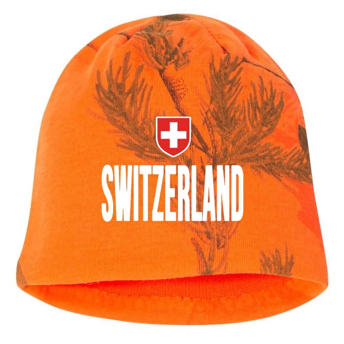 Swiss Flag Switzerland Souvenir Schweiz Gift Suisse Svizzera Kati - Camo Knit Beanie