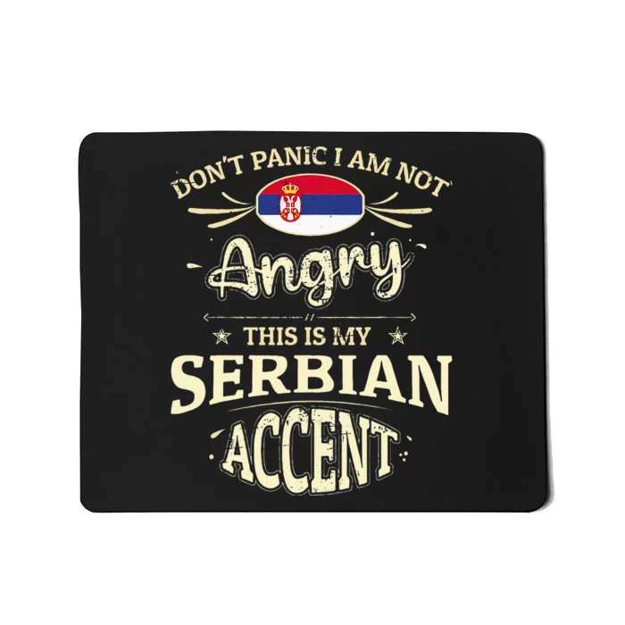 Serbia Flag Souvenirs For Serbians Men & Women Mousepad