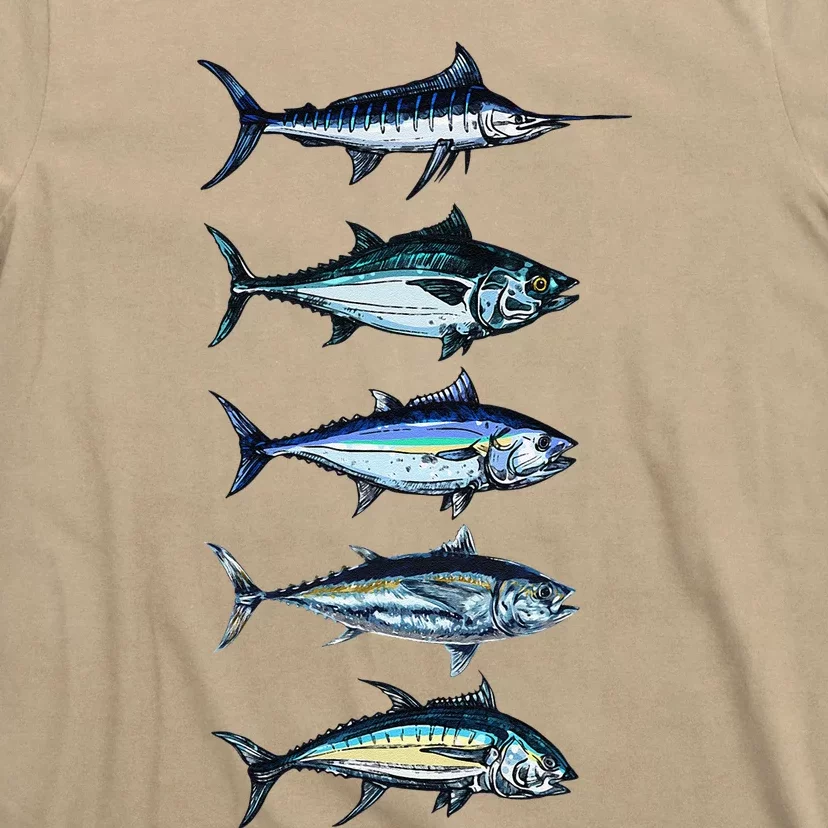 Saltwater Fish Species Swordfish Fishing Camping Hunting T-Shirt