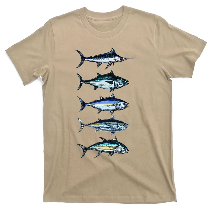 Saltwater Fish Species Swordfish Fishing Camping Hunting T-Shirt