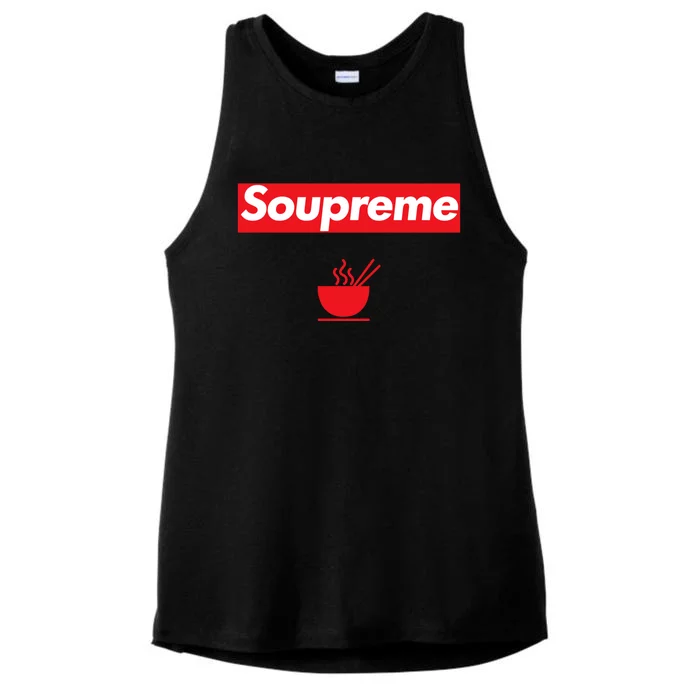 Soupreme Funny Soupreme Ladies Tri-Blend Wicking Tank