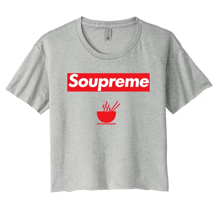 Soupreme Funny Soupreme Women's Crop Top Tee