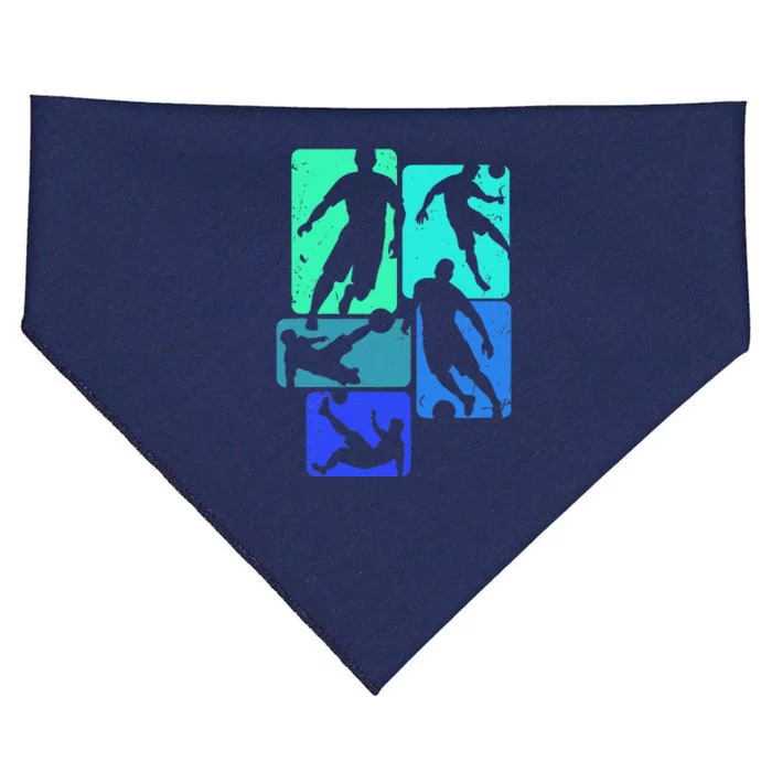 Soccer For Soccer Player Retro Soccer USA-Made Doggie Bandana