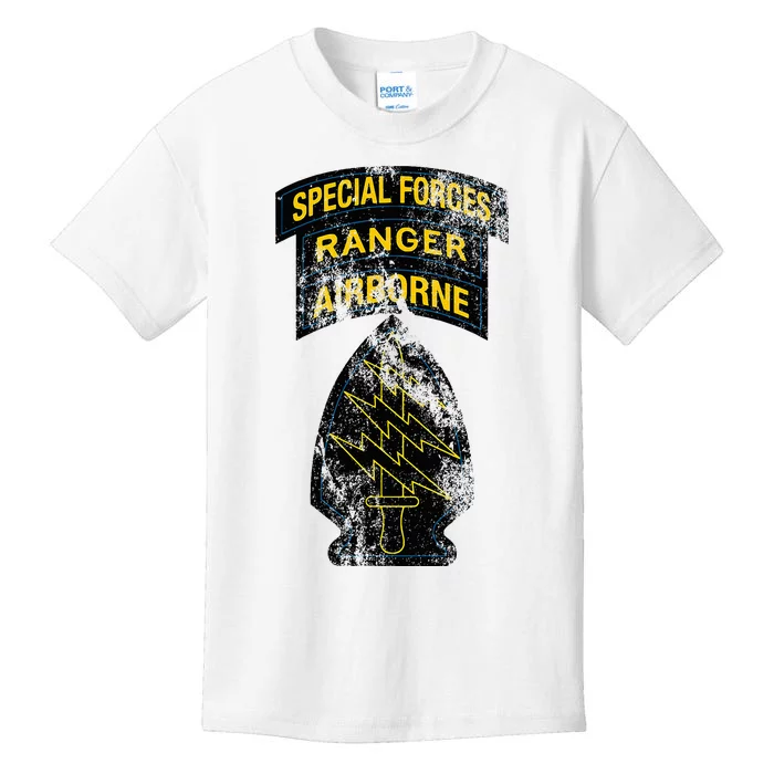 Special Forces Sf Ranger Tab Retro Vintage Kids T-Shirt