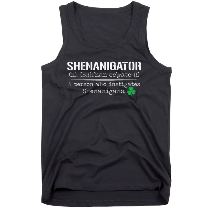 Shenanigator Funny Saint Patrick's Day Gift Tank Top