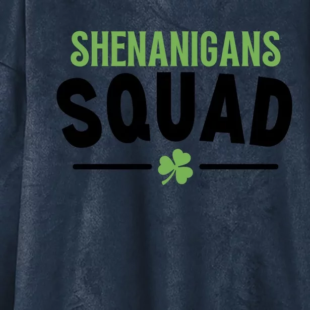 Shenanigans Squad St Patricks Day Hooded Wearable Blanket