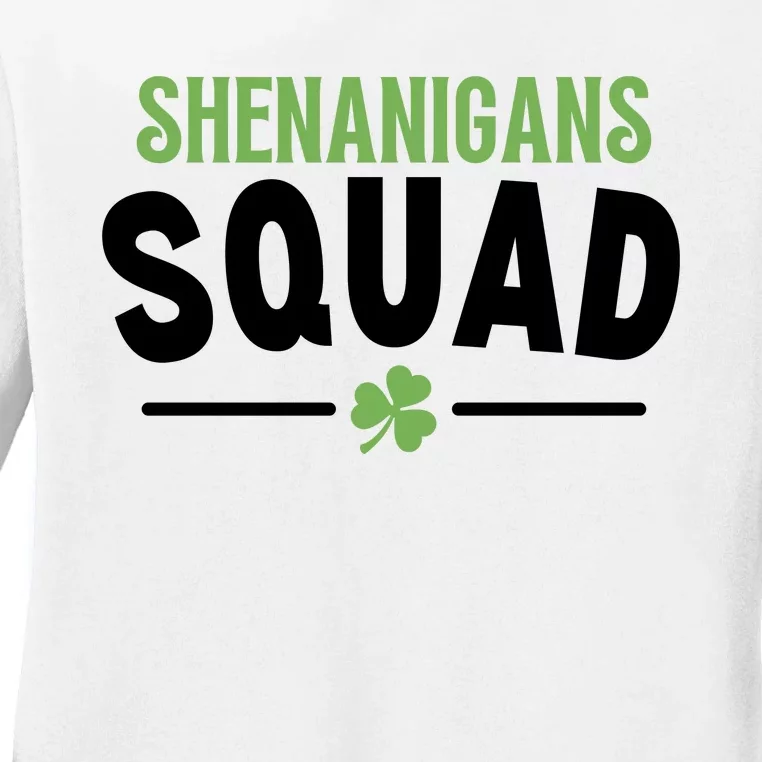 Shenanigans Squad St Patricks Day Ladies Long Sleeve Shirt