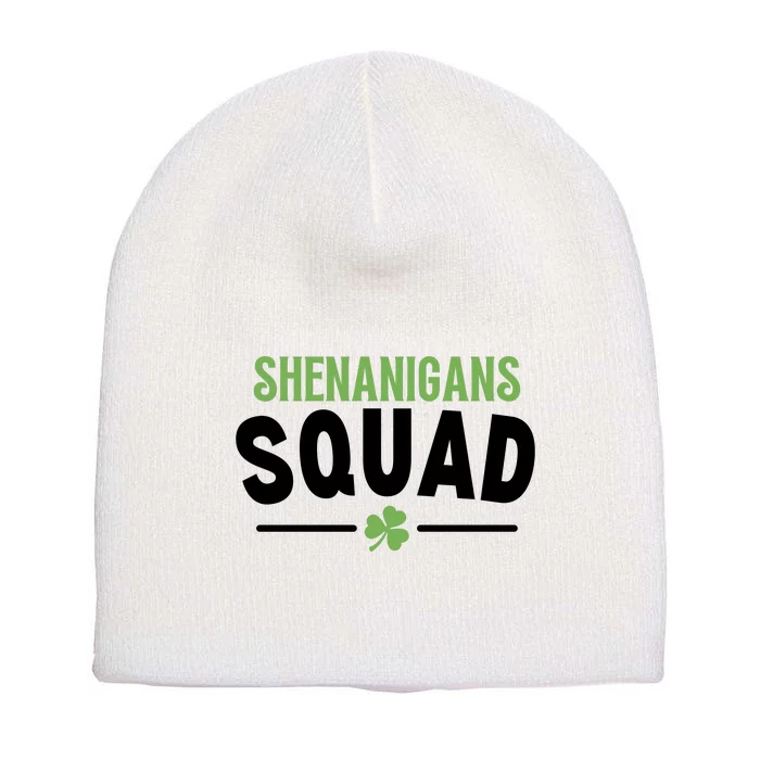 Shenanigans Squad St Patricks Day Short Acrylic Beanie