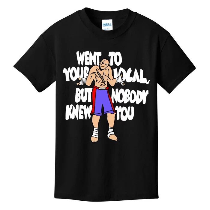 Street Fighter Sagat Went To Your Local But Nobody Knew You Kids T-Shirt