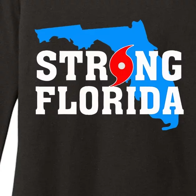 Strong Florida Support Map Womens CVC Long Sleeve Shirt