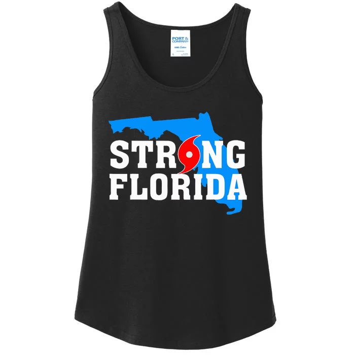 Strong Florida Support Map Ladies Essential Tank