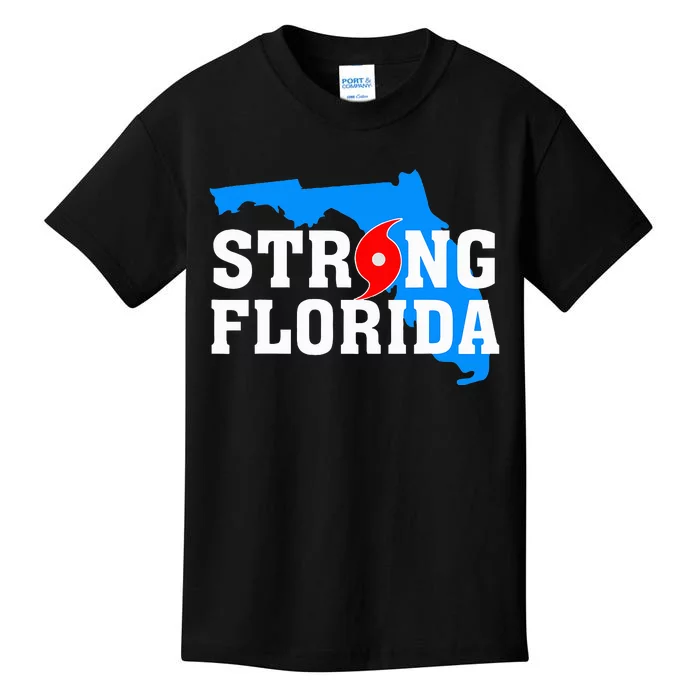 Strong Florida Support Map Kids T-Shirt