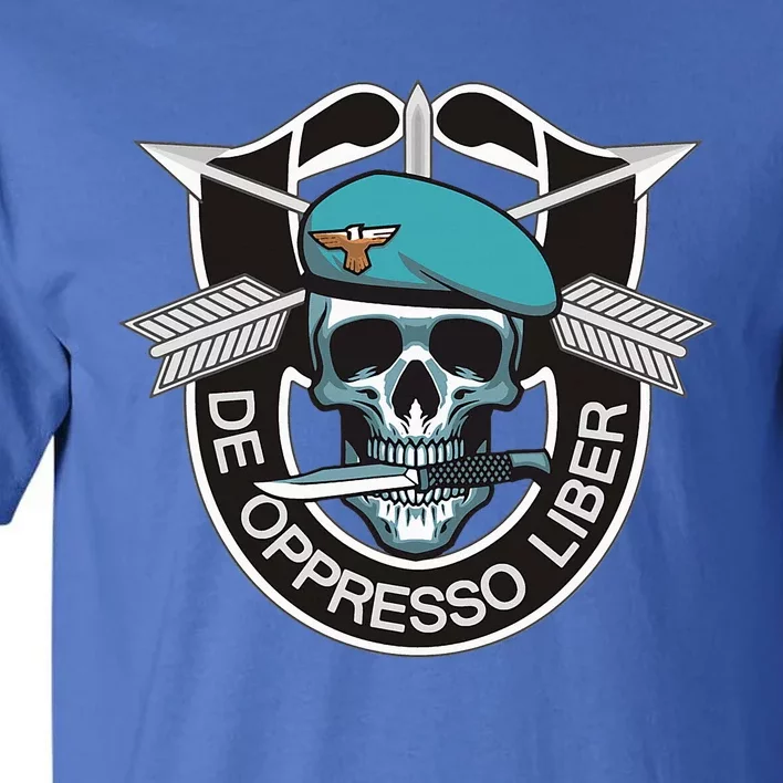 Special Forces Skull De Oppresso Liber Tall T-Shirt