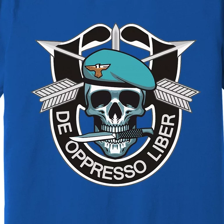 Special Forces Skull De Oppresso Liber Premium T-Shirt