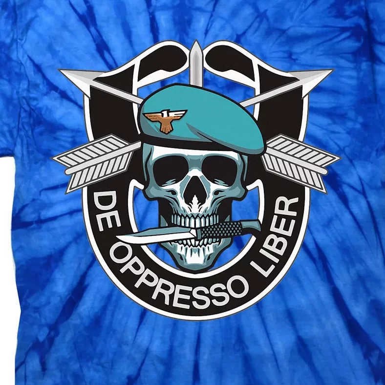 Special Forces Skull De Oppresso Liber Tie-Dye T-Shirt