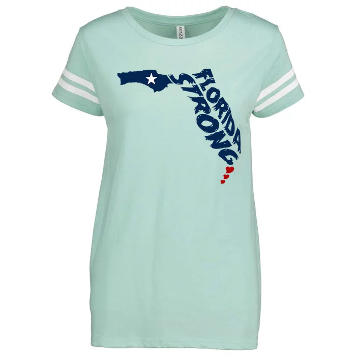 Support Florida Stay Western Strong Florida S.T.A.T.E Enza Ladies Jersey Football T-Shirt