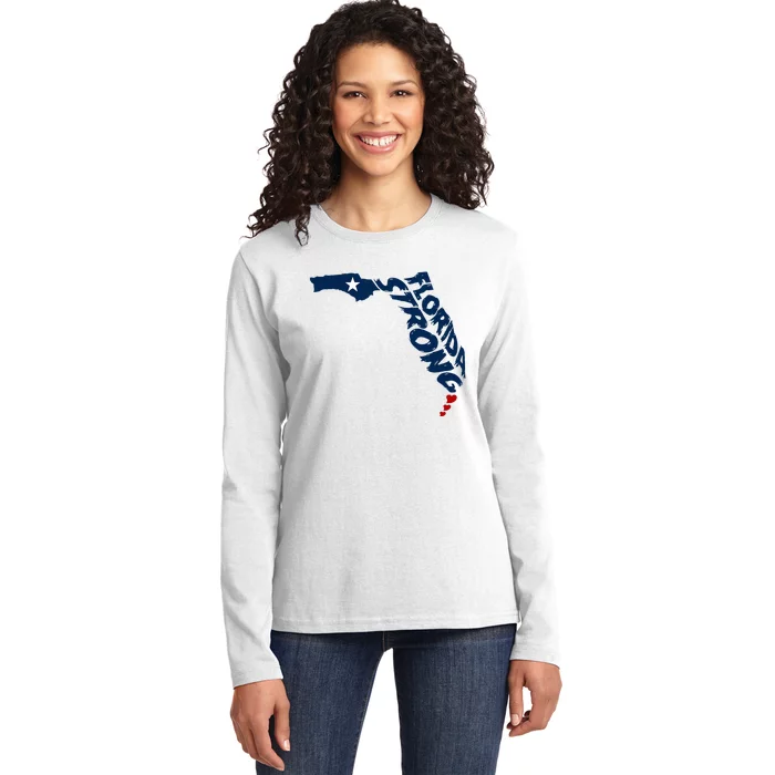 Support Florida Stay Western Strong Florida S.T.A.T.E Ladies Long Sleeve Shirt