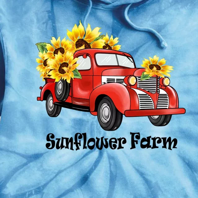 Sunflower Farm Sublimation Tie Dye Hoodie