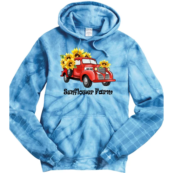 Sunflower Farm Sublimation Tie Dye Hoodie