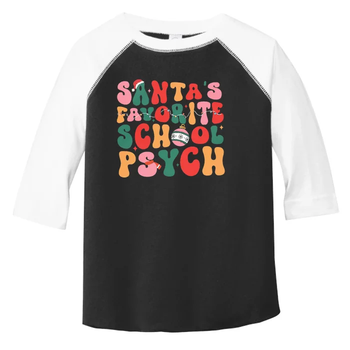 SantaS Favorite School Psych Christmas Psychologist Toddler Fine Jersey T-Shirt