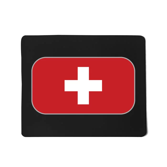 Switzerland Flag Soccer Team World Cup 2022 Swiss Flag Mousepad