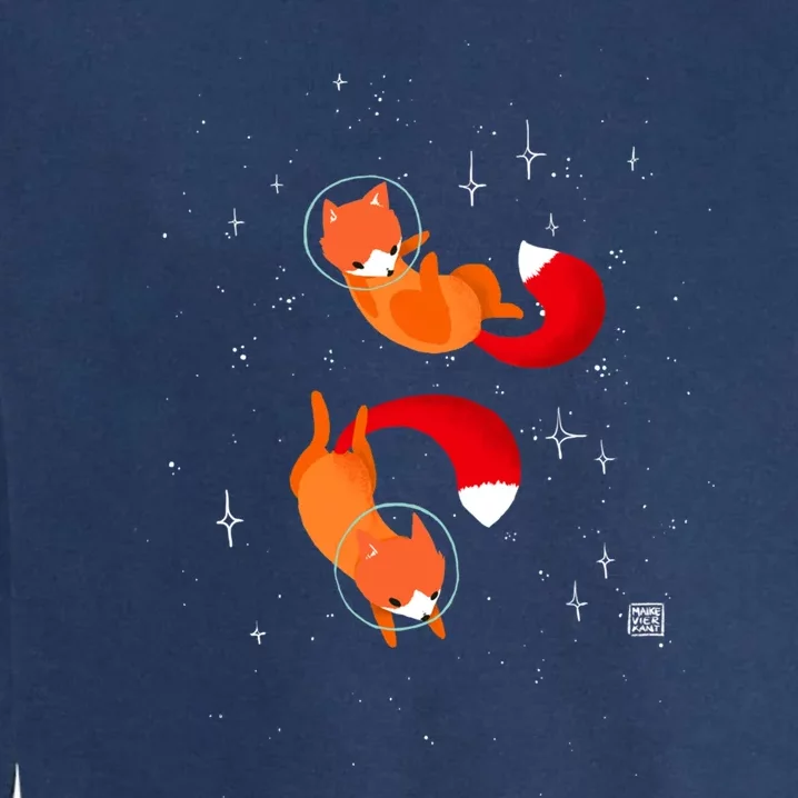 Space Foxes Garment-Dyed Sweatshirt