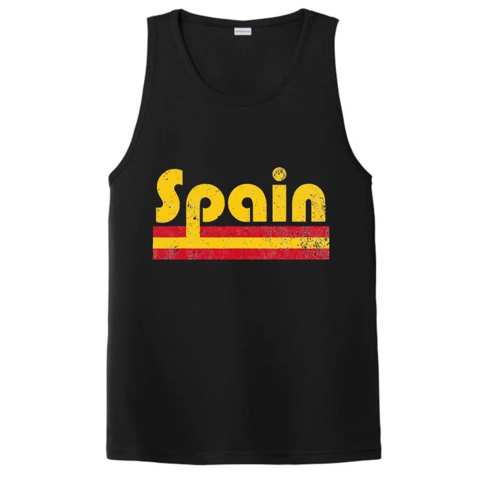 Spanish Flag Spain Pride Roots Heritage Performance Tank