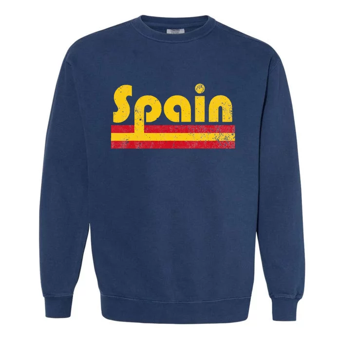 Spanish Flag Spain Pride Roots Heritage Garment-Dyed Sweatshirt