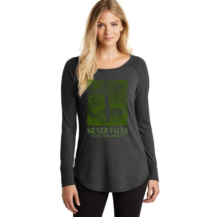 Silver Falls State Park Oregon Women's Perfect Tri Tunic Long Sleeve Shirt