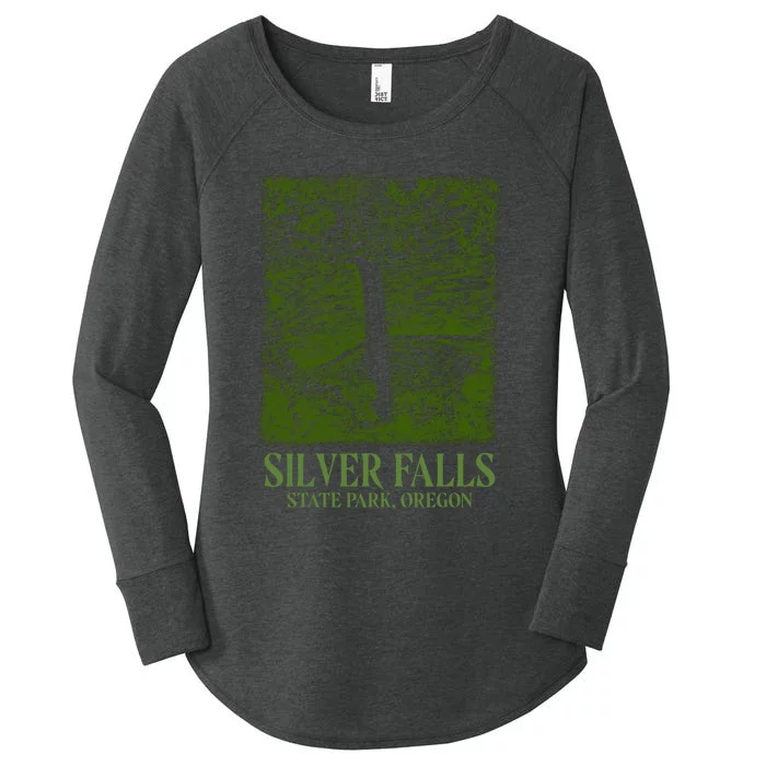 Silver Falls State Park Oregon Women's Perfect Tri Tunic Long Sleeve Shirt