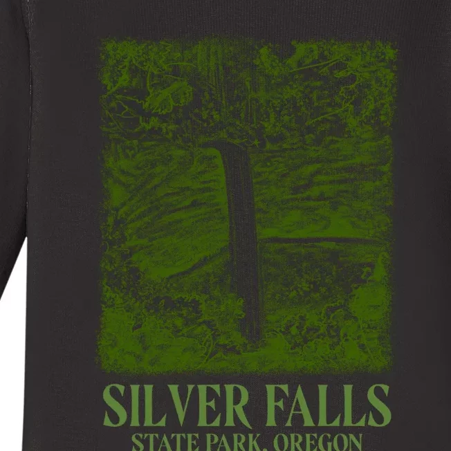 Silver Falls State Park Oregon Baby Long Sleeve Bodysuit