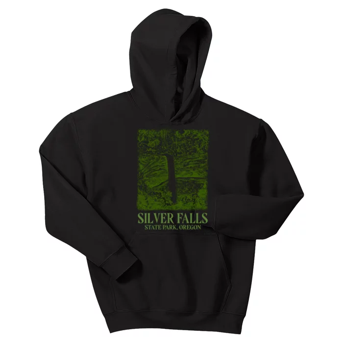 Silver Falls State Park Oregon Kids Hoodie