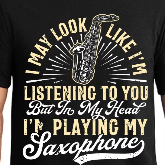 Saxophone Funny Saxophone Tee Sax Player Pajama Set