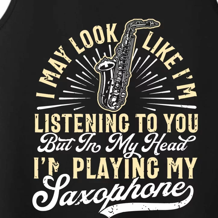 Saxophone Funny Saxophone Tee Sax Player Performance Tank